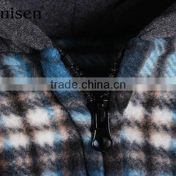 Apparel Stock Lot Good Price Men Fleece Plaids Jacket photo-3