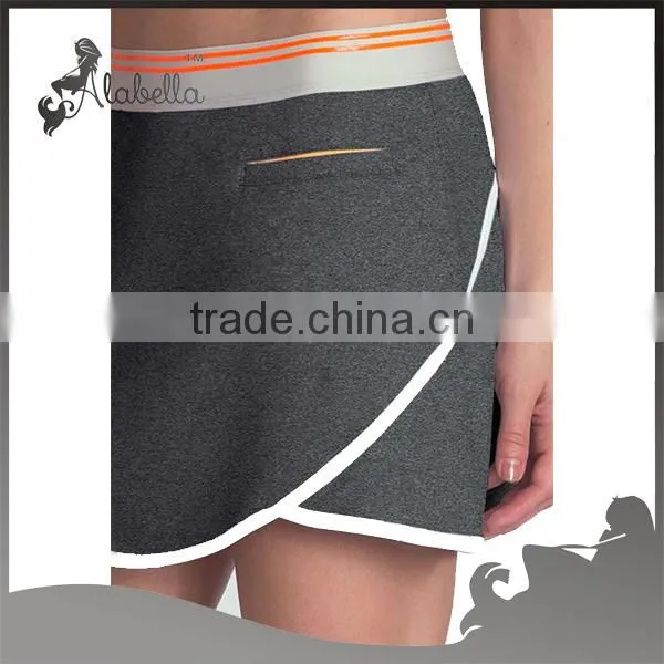 Paula Terry Sport Skirt& Marathon Terry Skirt &yoga Skirt With Front Welt Pocket photo-3