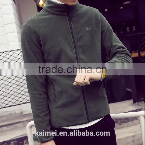 Good Quality Wholesale Customized Unisex Zipper Jacket Polar Fleece Winter Jacket 100% Polyester photo-3