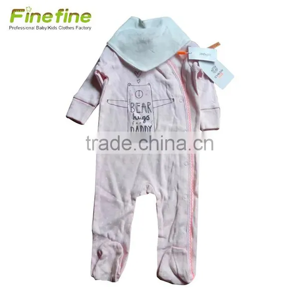 Cotton Cheap Plain Baby Rompers Manufacturer Organic photo-3