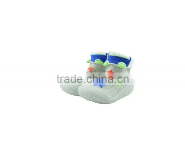 2015 New Desgins Rubber Outsole Baby Sock Shoe photo-5