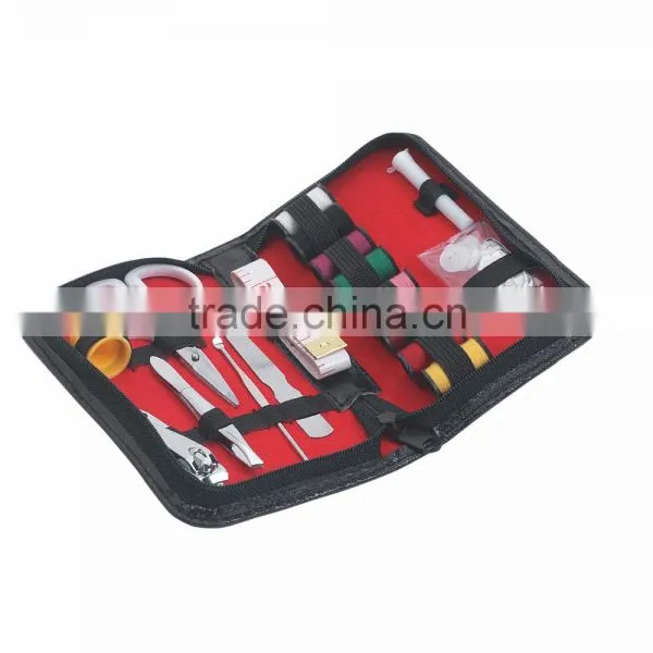 Sewing/Manicure Kit With Case - Features an Attractive Leatherette Case With Zippered Closure and Comes With Your Logo photo-2