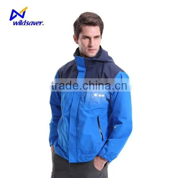 Glowing Security Ski Lightweight Windbreaker Jackets With Built-in Led photo-2