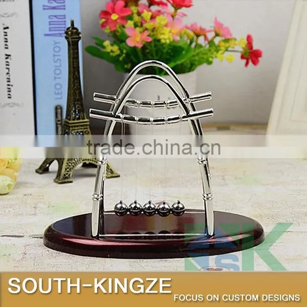 Oval Metal Kinetic Newton's Cradle, Theorem of Momentum Instrument photo-2