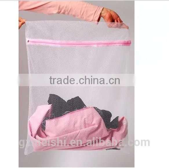 Cheap Plastic Pink Mesh Hotel Laundry Bags photo-2