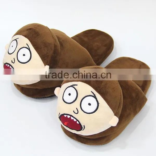 Rick And Morty Anime Cartoon Lovely Plush Soft Indoors Slipper 28cm photo-3
