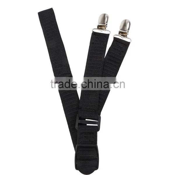 Straight,Stirrup,Y Style Shirt Stays Shirt Holders With Locking Clamps- Black 4pack photo-6
