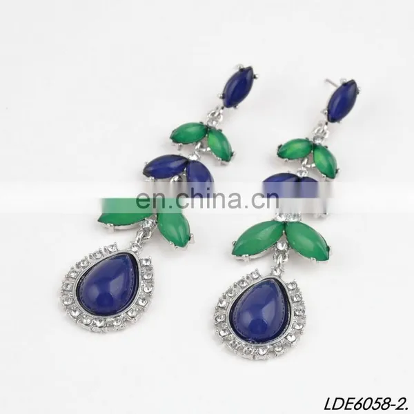 Opal Stones Ping&mint Earrings Ivy Branch Earrings Wholesale Gold Jewelry photo-4