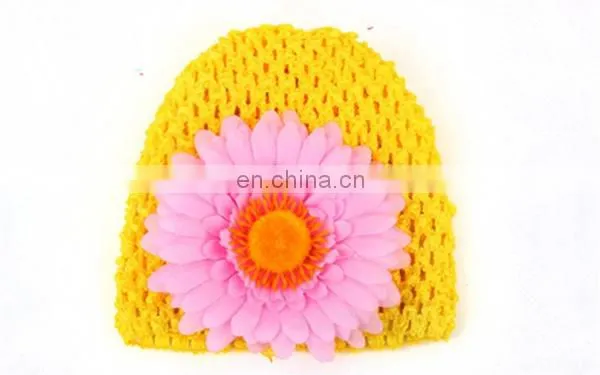 New Born Baby Hat Simulation Sun Flower Child Hat Baby Knitted Hat Elastic Baby Hat photo-3
