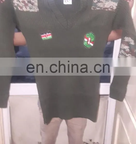 Military Sweater With Camouflage Patches photo-2