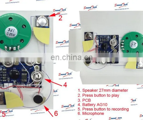 Logic IC Type Recordable Sound Chip for Greeting Card photo-5