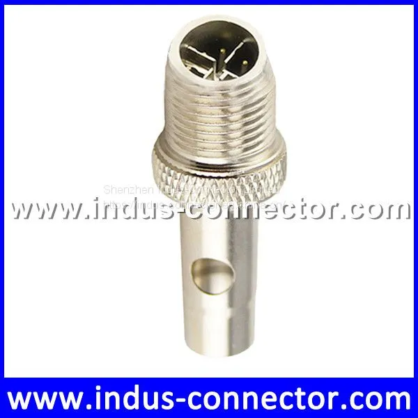 Equivalent to Molex 8 Contacts x Code Shielded Male M12 Coupler for Industry