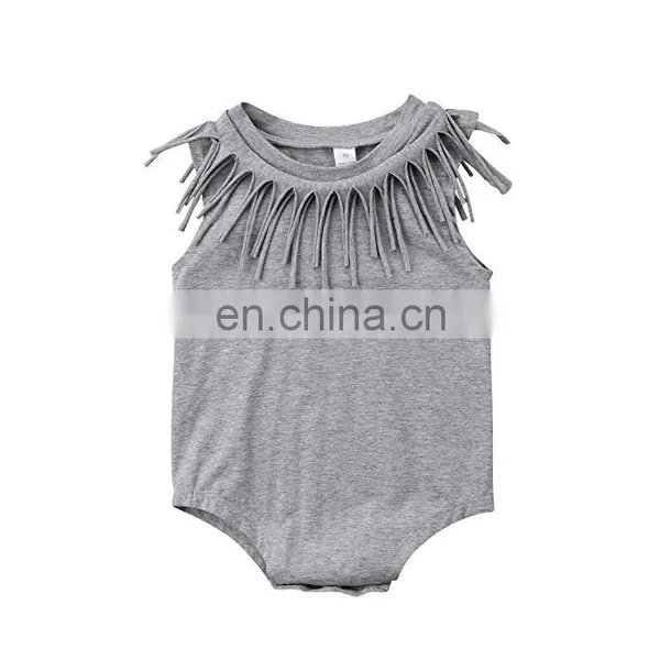 Cute Infant Baby Girl Sleeveless Romper Bodysuit Summer photo-5
