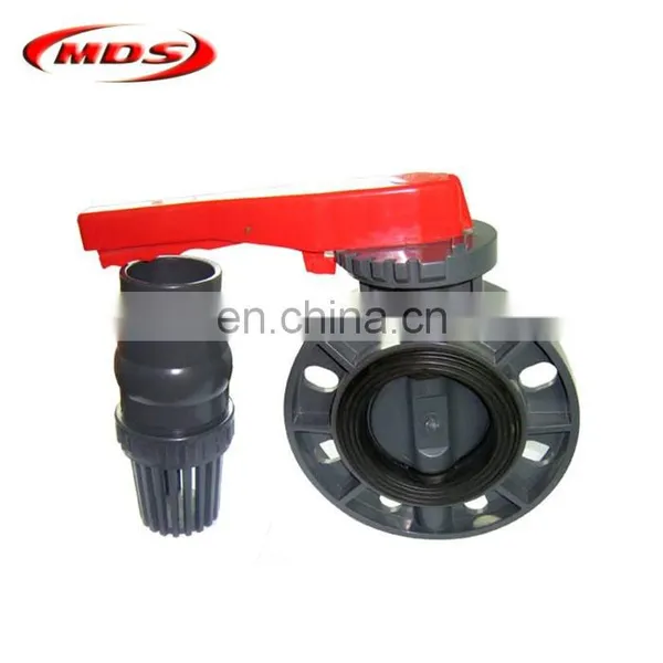 2 Inch Pvc Plastic Spring Loaded Butterfly Ball Valve photo-5