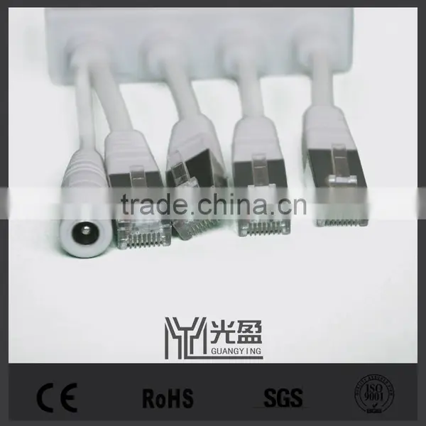 High Quality RJ45 DC Jack Plug POE Splitter Adapter Cable photo-3