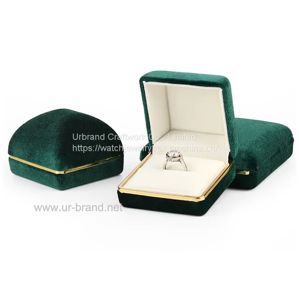 New Arc Phnom Penh Flannel Box Jewelry Box Ring Box Pendant Box Manufacturer Customized photo-3