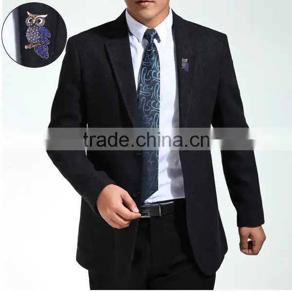 Vintage Rhinestone Owl Brooch,fashion Brooches for Mens Suits photo-4