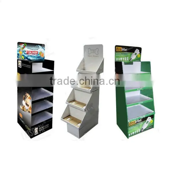High quality custom printed cardboard fishing reel display stand