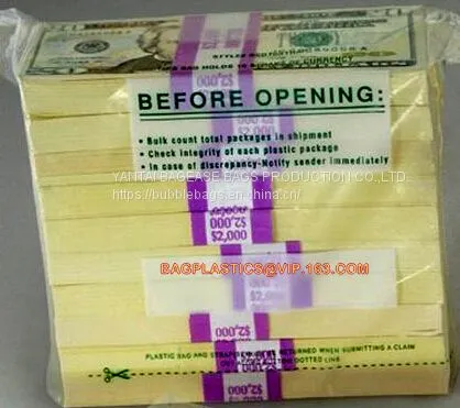 Security Plastic Bag With Adhesive Tape for Cash, Plastic Money Bag, Security Money Cash Bag For Airport/Bank and Police photo-3