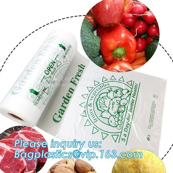 Eco-Friendly Compostable Food Storage Frozen Fresh Bags On Roll, Biodegradable Bag Compost Sac Eco Friendly Plastarch photo-2