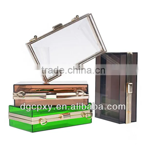 Elegant and Luxury Transparent or Colorful Acrylic Clutches and Purses photo-2
