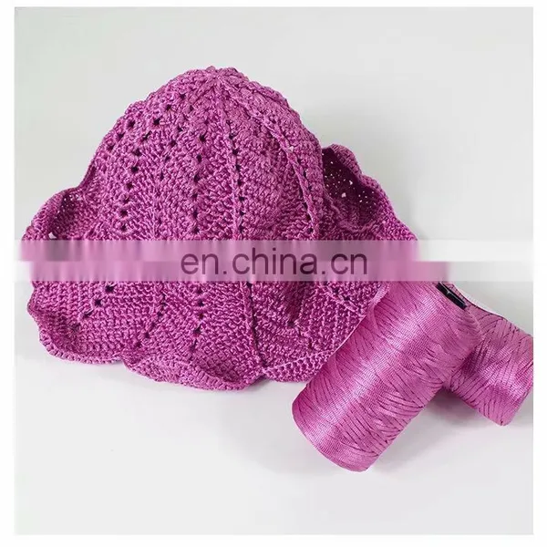 T Shirt Raffia Yarn For Knitting Crochet Handbags Yarn DIY Crochet Bag photo-4