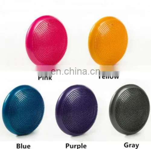 10Color 33cm Inflatable Yoga Massage Ball Pad Fitness Wobble Balance Cushion Mat photo-5