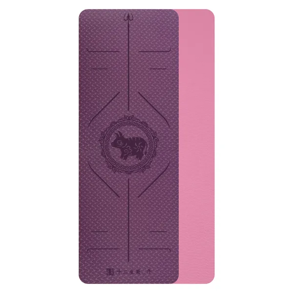 Custom Print Logo Eco-friendly Thick Anti Slip Tpe Yoga Mat Manufacturer photo-4