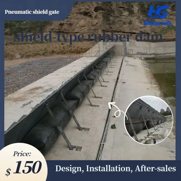 Air Shield Dam | Inflatable Rubber Dam with Steel Facing for Landscape and Flood Management