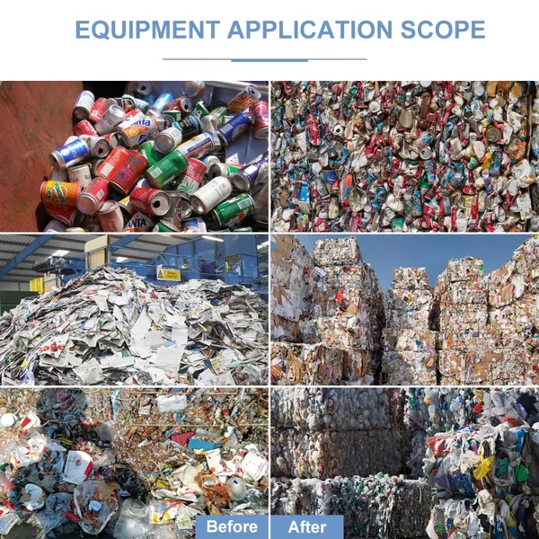 Large Capacity Waste Recycling Machine Waste Clothes Textile Baler Waste Plastic Compression Machine EPC photo-4