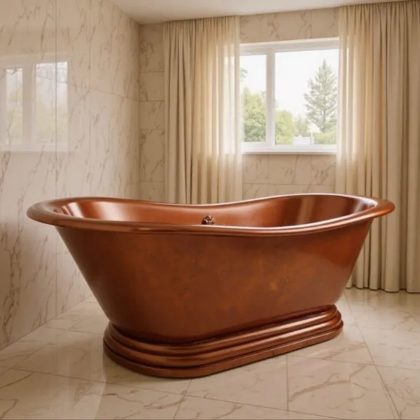 Handmade Pure Copper Bathtubs, Factory Direct Supply, Multiple Types, Customizable Bathtubs photo-5