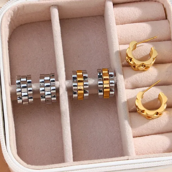 Aretes de acero inoxidable para vendedores de comercio electrónico - Envases para venta al por mayor al por mayor - Diseños listos para enviar para tiendas de joyas y boutiques