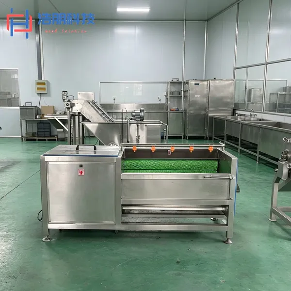 Commercial Brush Peeling Machine SUS304 Root Vegetable Potato Skin Remover Automatic Discharge Food Processing Equipment