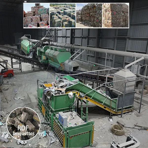 Garbage Separator Machine Wind Power Sorter Waste Pressing Compactor Waste Disposal Machine EPC