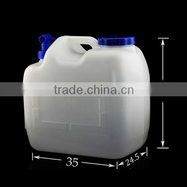 23L White+Blue Convenient Outdoor Square Plastic Water Container Bucket for Car Quality Choice photo-4