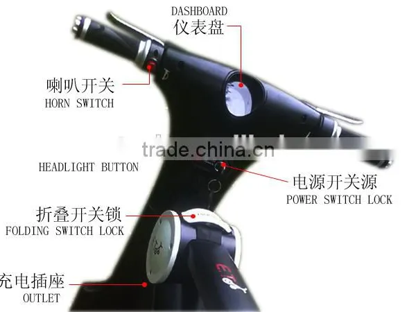 Acetech ET. Scooter Foldable With Aluminum Frame for Adults Black Wihte Color AT185 photo-3