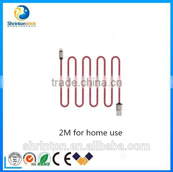 Wholesale 1M Nylon Braided Micro Usb Data Cable photo-2