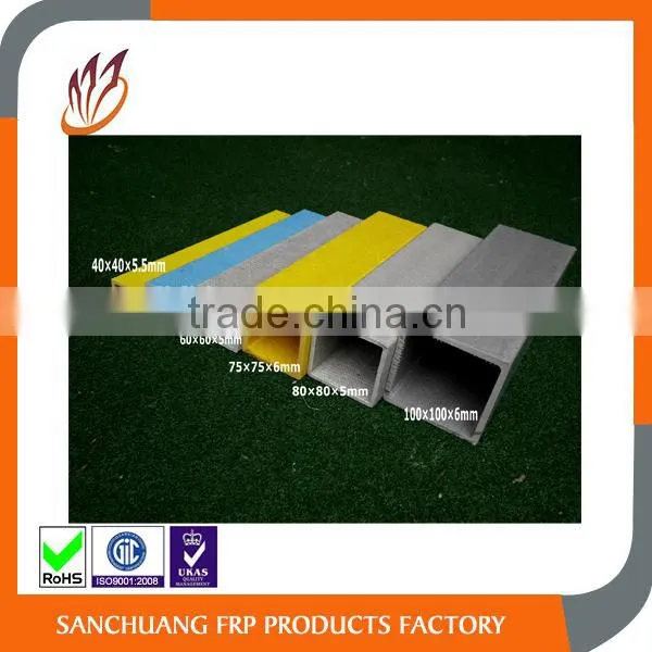 Natural Surface Treatment and Building Application FRP Fiberglass Square Tube photo-2