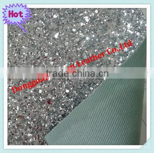 Hot Sale Glitter Velvet Fabric for Bags and Shoes,glitter Fabric Wallpaper photo-4