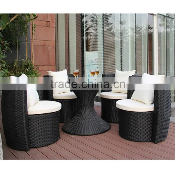 Rattan Patio Table And Chair Set Picnic Cane Dining Table Rattan Outdoor Wicker Chair Set photo-3