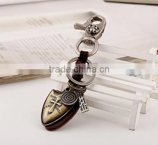 2015 Yiwu Factory Direct Sale Custom Leather Keychains Promotional Gift photo-3