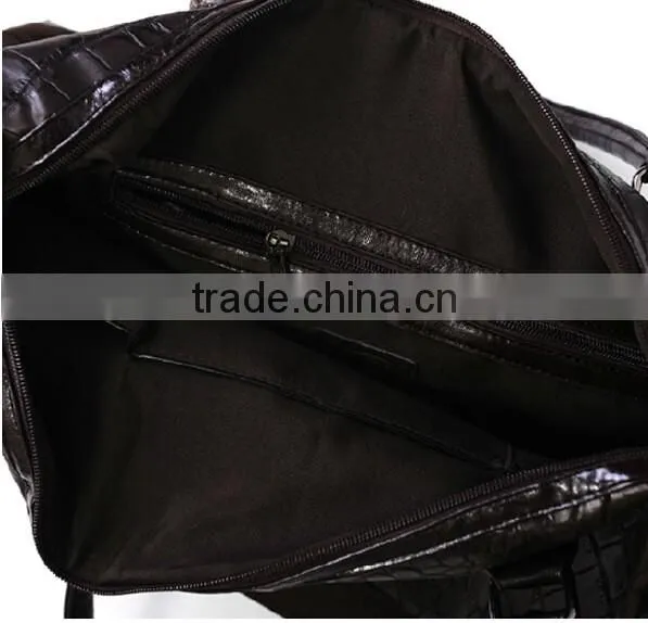 Crocodile Leather Carrier Bag for Men Leather Garment Bag Leather Shoe and Bag Set photo-4