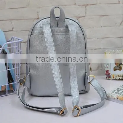 Fashion School Backpack 2015 High School Leather Backpack photo-5