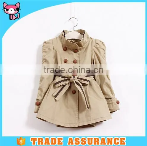 Khaki Fahion Kid Wear Autumn Coat