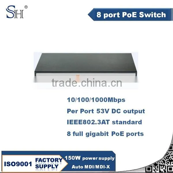 8x10/100/1000Base-T Full Gigabit Nice Price Low Power Ethernet Switch photo-3