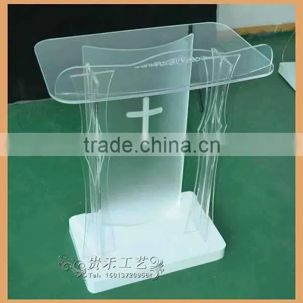 Factory Price Clear Acrylic Church Pulpit Modern Plexiglass Church Pulpit Supplier's Choice photo-4