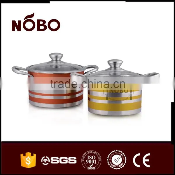 High Quality Colorful Hot Pot Sets With Lid photo-3