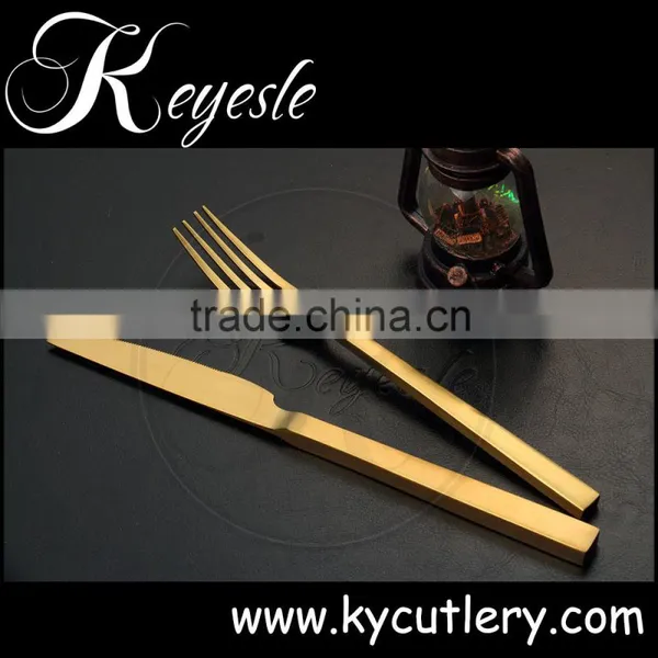 Gold Stainless Flatware,stainless Steel Flatware Sets,golden Dinner Cutlery photo-2