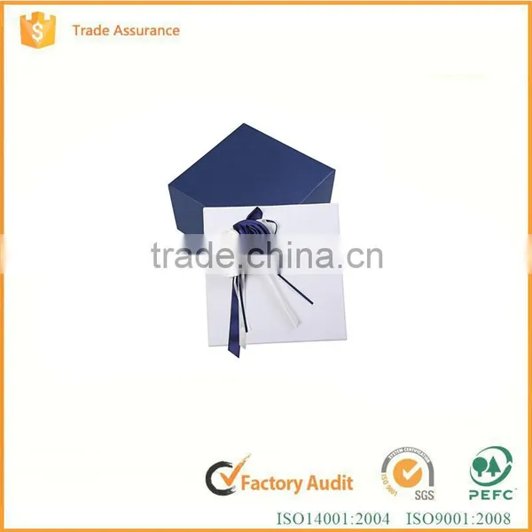 White and Blue Ring/bracelet Gift Box Wholesale Jewelry Box Custom photo-5