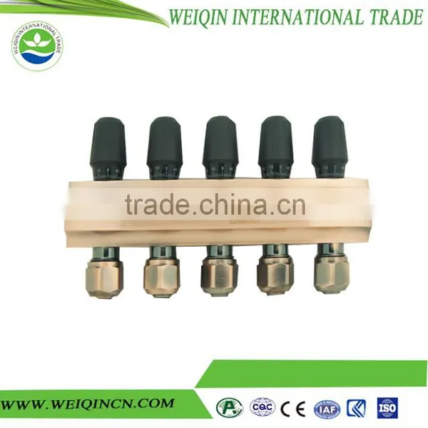 Copper Pipe Manifold for Underfloor Heating Manifold Gauge by Manual Thermostatic Valve photo-2